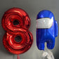 Red Number 8 Balloon 40 Inch, 8 Balloon Number, 8Th Birthday Decorations, Red Party Supplies For Boys Girls