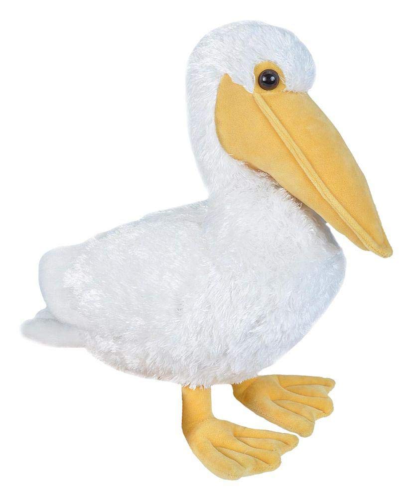 Wild Republic Pelican White, Cuddlekins, Stuffed Animal, 12 inches, Gift for Kids, Plush Toy, Fill is Spun Recycled Water Bottle
