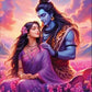 Tulip N Turtle Shiv Parvati Diy Acrylic Paint By Number Kit For Adults Beginner Canvas Painting By Number Acrylic Painting. Wall