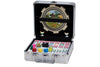CHH Mexican Train & Chicken Domino Set, Professional 91-Piece, Double 12, Multicolor, Aluminum, 8.25" x 8.25" x 3.75"