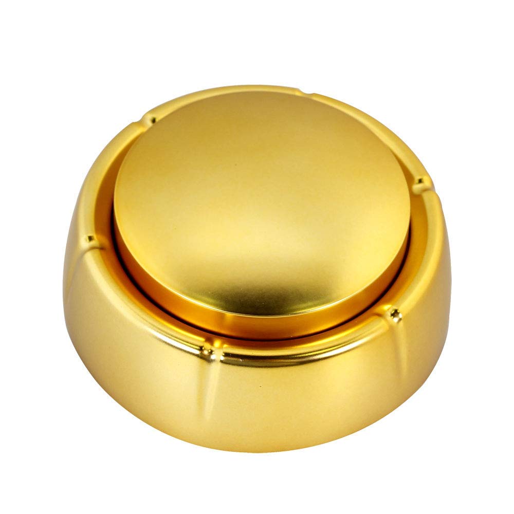 NESIGHTION Talking Buttons, Golden Voice Recorder Button, 30 Sec Sound Recording, Fun Office Gift, 3.5x3.5x1.58 IN