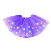 Girl Tutu Skirt, Light Up Led Ballet Tutu Skirt 2-8 Years Fluffy Ballet Dress Up Costume For Kids Party 3-Layer Multicolor Tutu