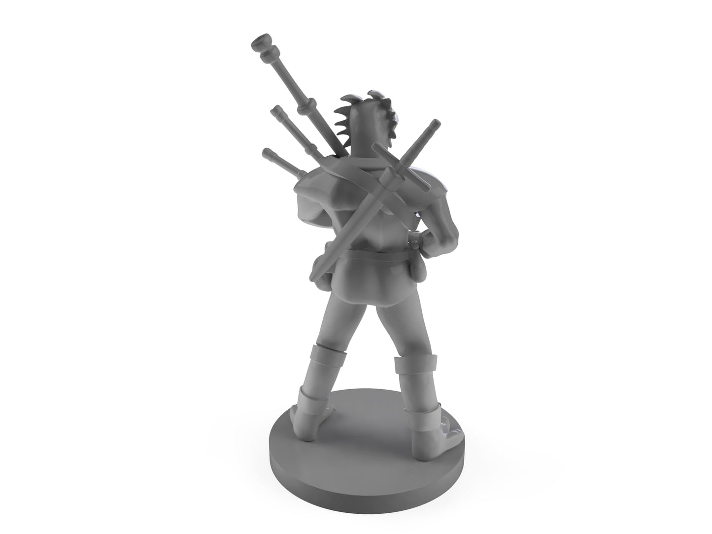 Dragonborn Bard Male With Bagpipes Tabletop Dnd Gaming Miniature