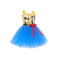 WYYXXT Girls Cowgirl Princess Costume Birthday Party Dress Halloween Cosplay Outfits(4-5 Years,Yellow)
