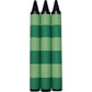 Handcrafted Handy Dandy Notebooks Green Striped Jumbo Black Crayons
