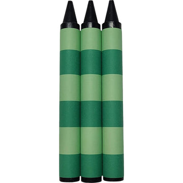 Handcrafted Handy Dandy Notebooks Green Striped Jumbo Black Crayons