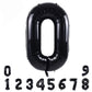 Toniful 40 Inch Black Large Numbers Balloons 0-9,Number 0 Digital 0 Helium Balloons,Foil Mylar Big Number Balloons For Birthday