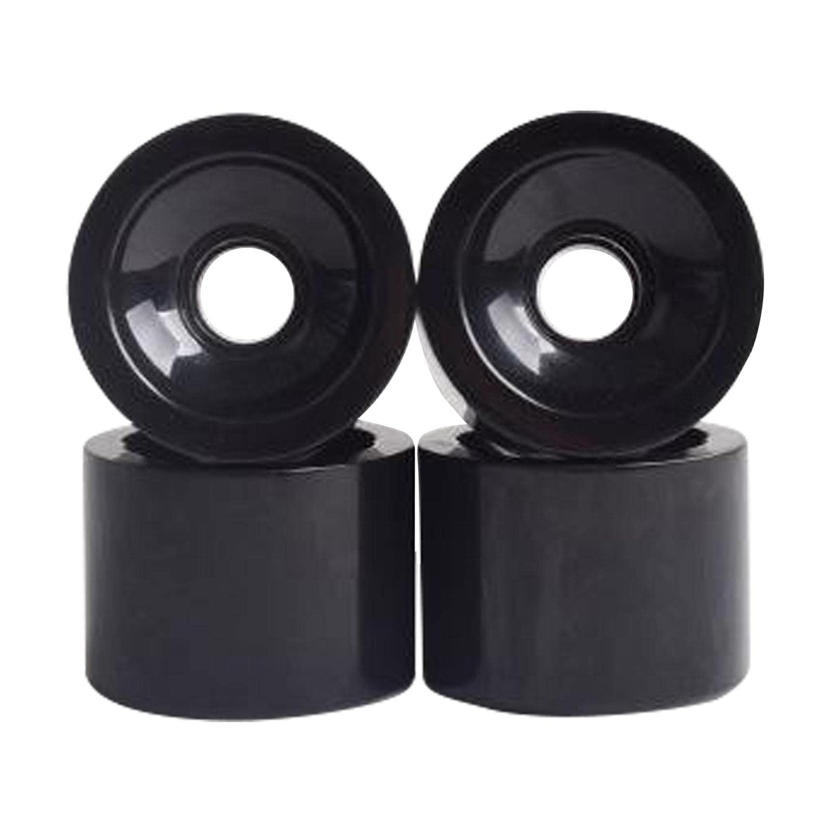 UJEAVETTE 4X 78A Hardness Skateboard Wheels 70X51mm Longboard Roller Parts Black