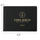 Mudor Coin Collection Holder Album For Collectors, 240 Pockets Coin Collection Book Office Supplies