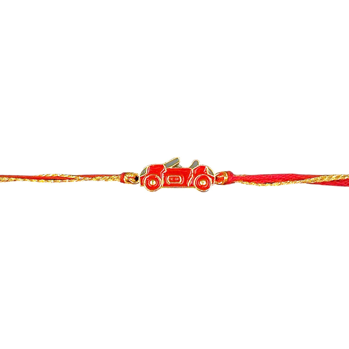 Kizzi Kids Rakhi | Cute Red Car Rakhi For Brother | Gift includes Greeting Card & Tilak Set | Rakshabandhan Special