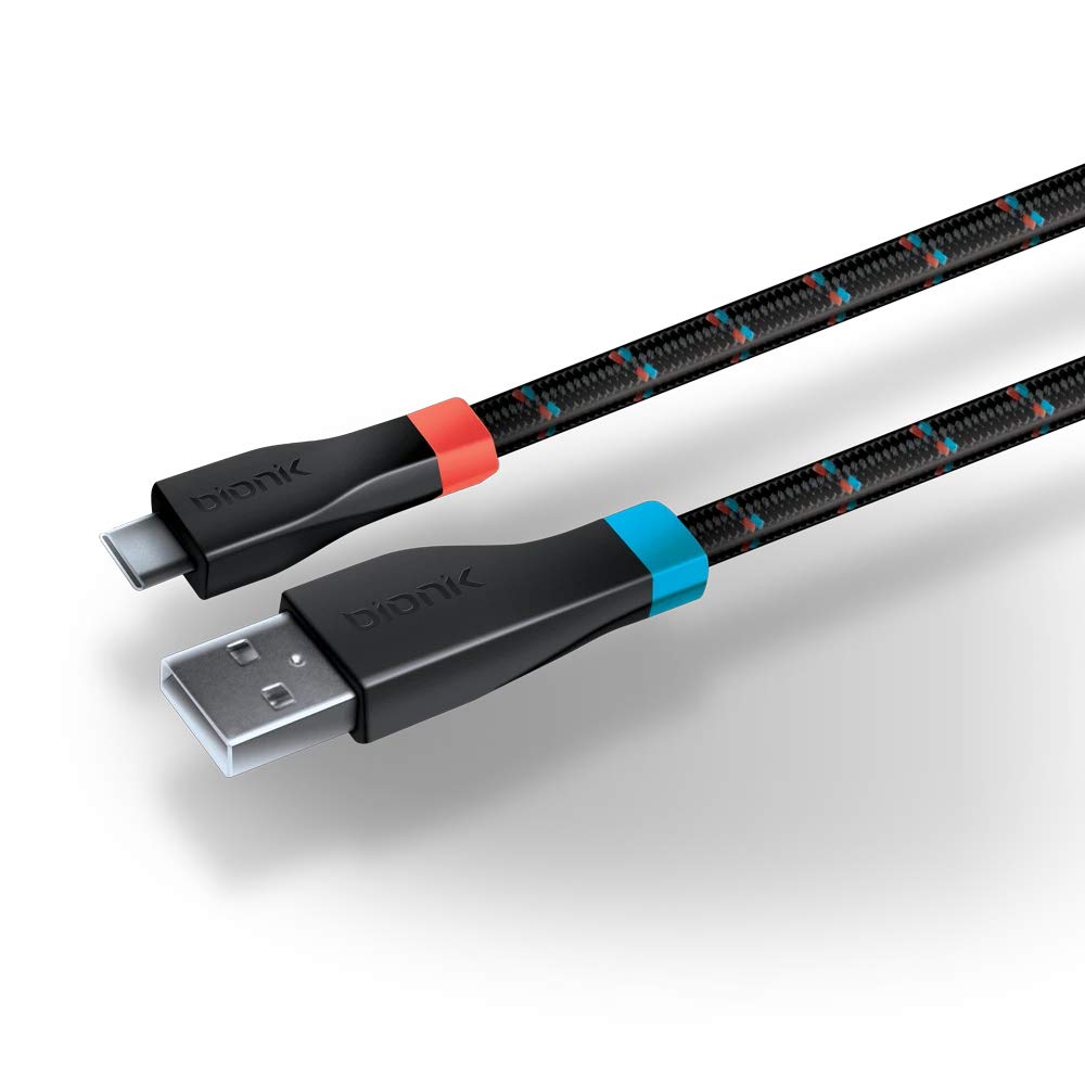 Dreamgear 845620090044 6 Ft Bionik Lynx Braided Charge & Sync Cable For Nintendo Switch Game
