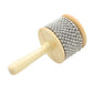 Excluzo Wood Wooden Cabasa Medium Size Rcussion Band Student Children Kid Instrument Pop Hand Shaker