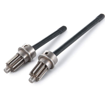 Que-T Front CVD Axle Shaft Set Portal Drive Input Gear for 1/10 RC TRX-4