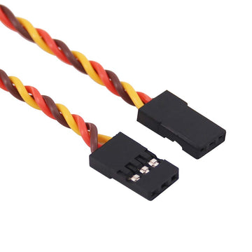 OliRC 10pcs Servo Extension Cable Lead Twisted Wire 10cm 30cords 26awg Male to Male Plug for JR Futaba (C59-10)