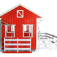 Breyer Freedom Series (Classics) Spring Creek Horse Stable Set | 15'' X 9.5'' X 12'' | 1:12 Scale | Red And White | Model #698