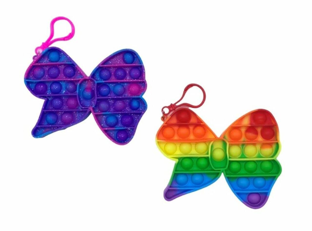 Hlxff3 Hre Jojo Siwa Push Pop Pop Bubble Fidget Toy, Silicone Squeeze Sensory Tools To Relieve Stress For Autism Kids Adults-Fid