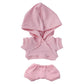 niannyyhouse 10cm Plush Doll Clothes Elastic Solid Sportswear Suits Hoodie Pants Soft Stuffed Plush Toy Dress Up Accessories (Pi