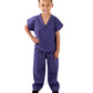 Natural Uniforms Childrens Scrub Set-Soft Touch-Role Play Costume Set (Purple, 5/6)