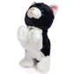 Smalody Interactive Plush Toys, Novelty Sound Control Electronic Cat Electronic Pets Robot Cat Gift For Children (Black)