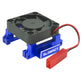 GLOBACT CNC Aluminum Alloy ESC Cooling Fan Heat Sink High Velocity Fan Heatsink for 1/10 Slash 4x4 Stampede 4x4 VXL Rustler VXL