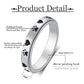 Amorartsky Spinner Ring For Anxiety Relief Fidget:Puppy Pet Lovers Paw Print Ring Anxiety Ring For Women,Titanium Stainless Stee