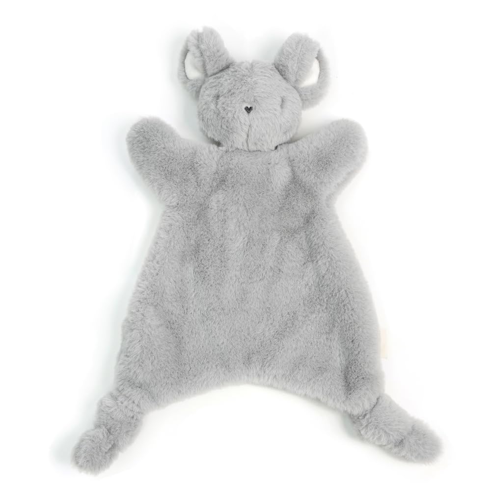 Lovey Soft Toy, 12-Inches, Gray Mouse, Stuffed Animals For Babies, Security Blanket Toy Infants 0-6 Months, Snuggle Toy Baby Gir