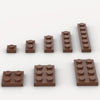Classic Building Plate Assortment Pack, 100Pcs Brown Bulk Plates With 8 Size Building Plate Base Plate, Compatible With Lego Par