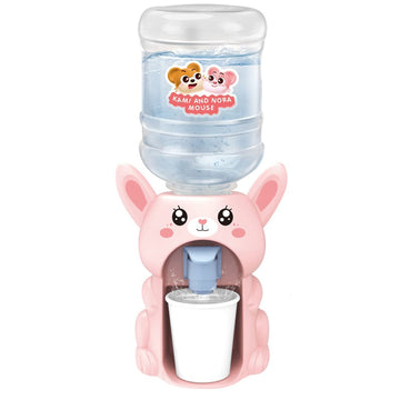 Luozzy Mini Water Dispenser Toy For Kids Simulation Animal Water Machine Toy For Kids Water Dispenser Dollhouse Toy (Rabbit)