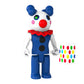 PIGGY Clowny Action Figure - 3.5" Buildable Toy, Plastic, Series 1 Collectible