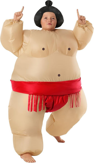 Morph Red Sumo Wrestler Inflatable Costume For Kids Inflatable Costume Sumo Wrestling Suit For Kids Halloween Costume Kids