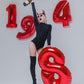 Number 8 Balloon 40 Inch Red Party Decorations, Large Mylar Foil Helium Balloon Birthday For8 18 28 80 1989 Decorations Party Su