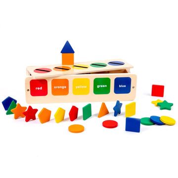 Color Shape Sorting Matching Games Montessori Toys For Toddlers 1 2 3 Years Old Preschool Educational Learning Fine Motor Skills