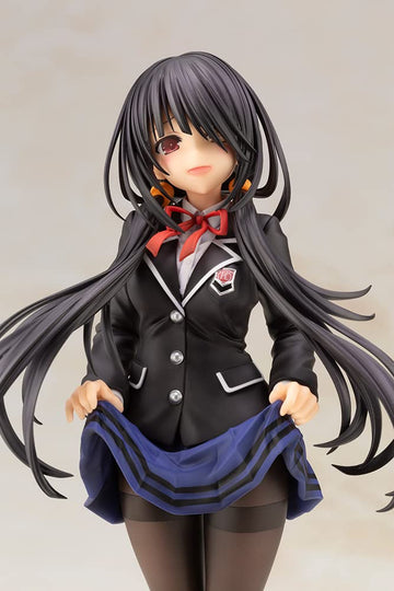 Kotobukiya Date A Live Iv: Kurumi Tokisaki (School Uniform Version) Pvc Statue, Multicolor