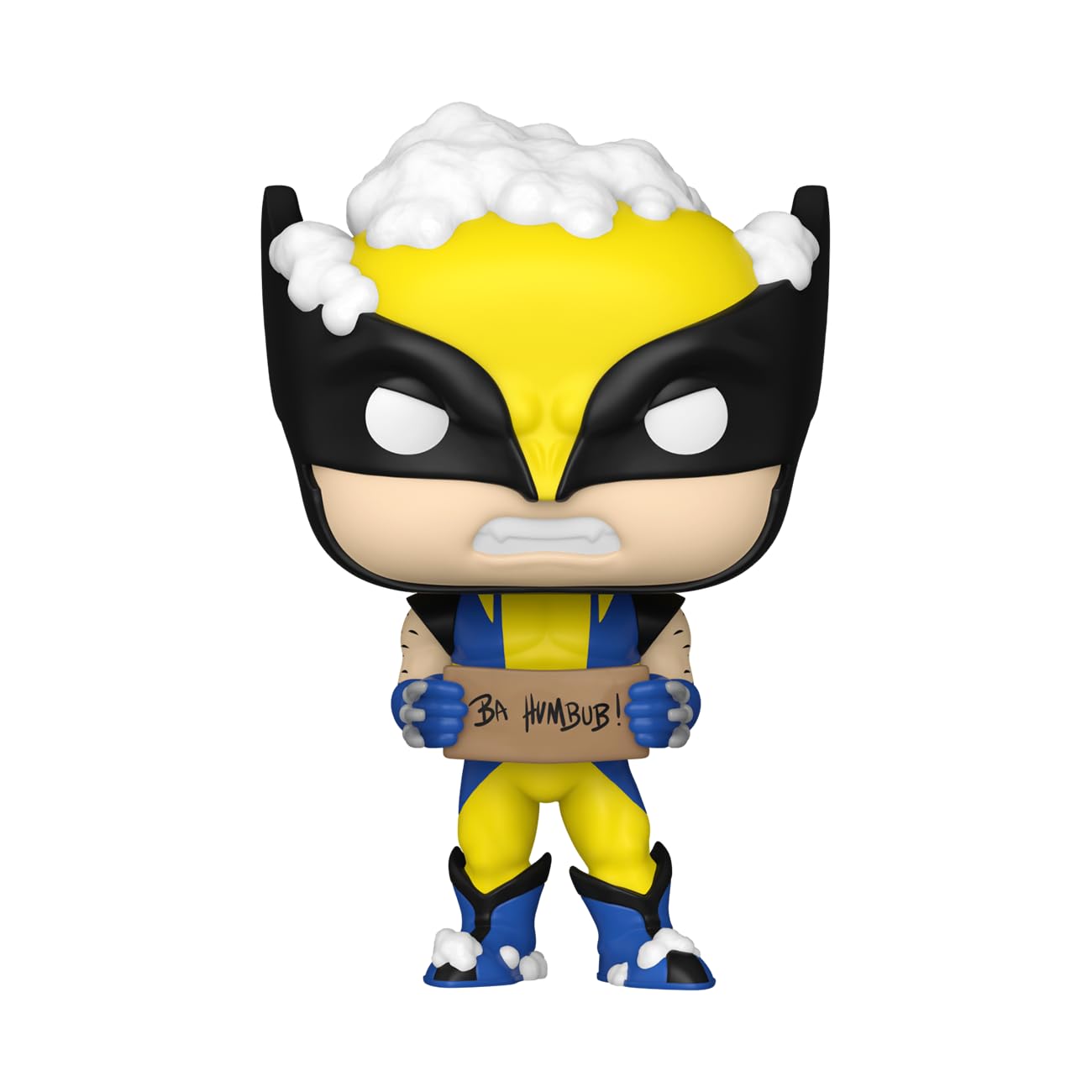 Funko Pop! Marvel: Holiday - Wolverine With Sign - Marvel Comics - Collectable Vinyl Figure - Gift Idea - Official Merchandise - For Kids & Adults - Movies Fans - Model Figure For Collectors