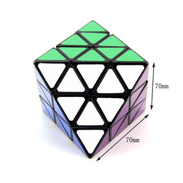 Ai-Yun 8-Axis Octahedron Speed Cube Face Turning Octahedron Magic Cube Diamond Puzzle Cube Toys Brain Teasers