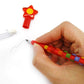 Tiny Mills 24 Pcs Building Blocks Brick Multi Point Stackable Pencil with Eraser for Brick Birthday Party Favor Prize Carnival G