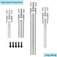 MOHERO 2Pcs SCX24 Driveshafts Stainless Steel Center Drive Shaft for Axial 1/24 SCX24 Gladiator AXI00005 RC Crawler Upgrade Part