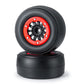WEFEINO 2Pcs Rear 2.2/3.0'' Drag Racing Wheel Tires for 1:10 22S No-prep Drag Racing RC Car Short Course Slash