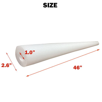 DQFAQYY Pool Noodle - 46 Inch Foam Swim Noodle for Kids & Adults, Two Pack, Red & Blue, Perfect for Swimming and DIY Crafts