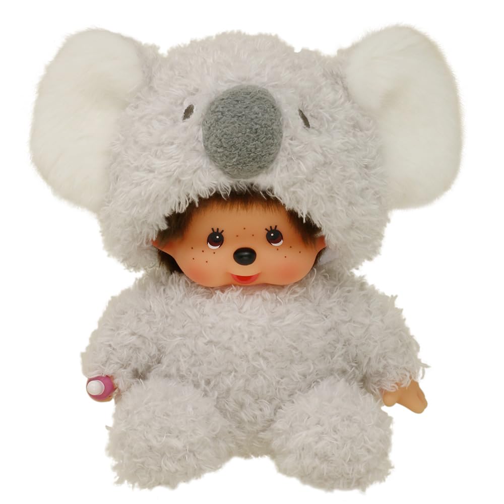 BANDAI Monchhichi Koala Plush Toy - Soft 20 cm for Ages 2+ - Iconic 80s Design - Model SE245772