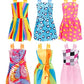 Janyun 73Pcs Dolls Fashion Set For Dressing Up Dolls, Included 18Pcs Wedding Party Outfits Clothes And 55Pcs Doll Accessories Shoes Bags Necklace Girls' Gifts