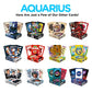 Aquarius Bob Ross Playing Cards - Bob Ross Quotes Deck Of Cards For Your Favorite Card Games - Officially Licensed Bob Ross Merchandise & Collectibles - Poker Size With Linen Finish