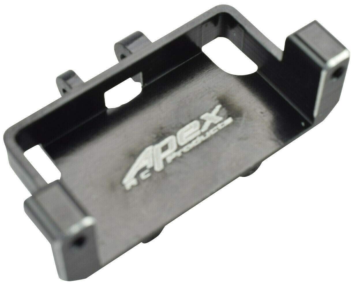 Apex RC Products Black Aluminum Steering Servo Mount Compatible with Axial SCX24 SCX24-11