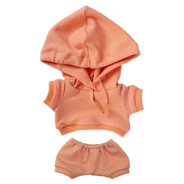 Niannyyhouse 10Cm Plush Doll Clothes Elastic Solid Sportswear Suits Hoodie Pants Soft Stuffed Plush Toy Dress Up Accessories (Or