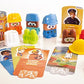 Miniland Job Blocks Board Game For Toddlers Age 2 - Preschoolers Age 4, Teaches Careers, Diversity, Fun Language Development, Pretend Play, Free Curriculum