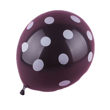 50 Ct 12 Inch Balloons Polka Dot Assorted Color 12 Inch Helium Quality Latex Inflatable For Festival Party Decoration Happy Birthday Home Decor Air Balls (15 Colors For Choice) (Black)