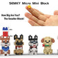 SEMKY Micro Mini Blocks Dog Series 8 in 1 Model Set (1616 Pieces) - Building Toys for Kids & Adults, Golden Plastic