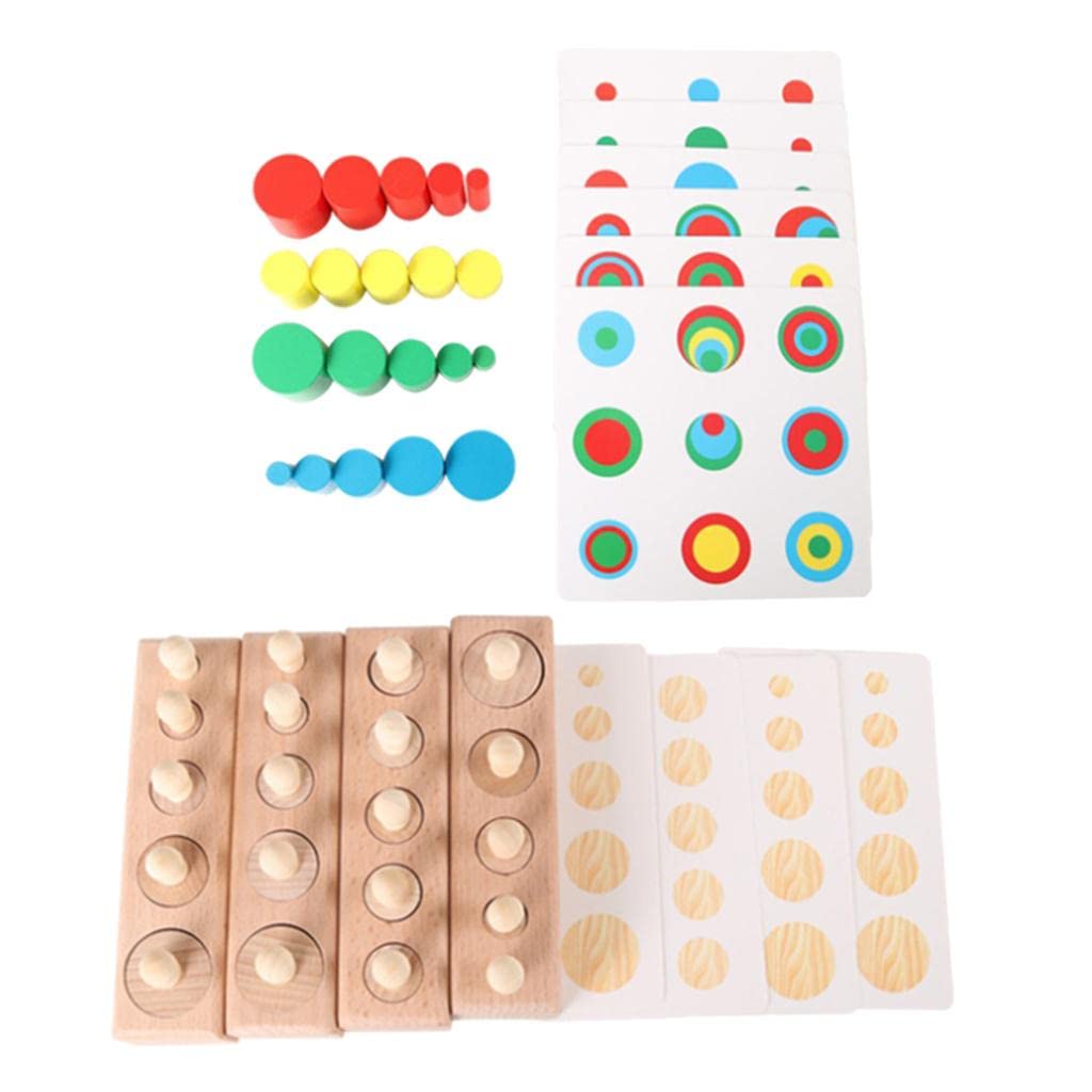 Atorse Montessori Educational Toy Kids Wooden Puzzle Stacking For Learning Style2