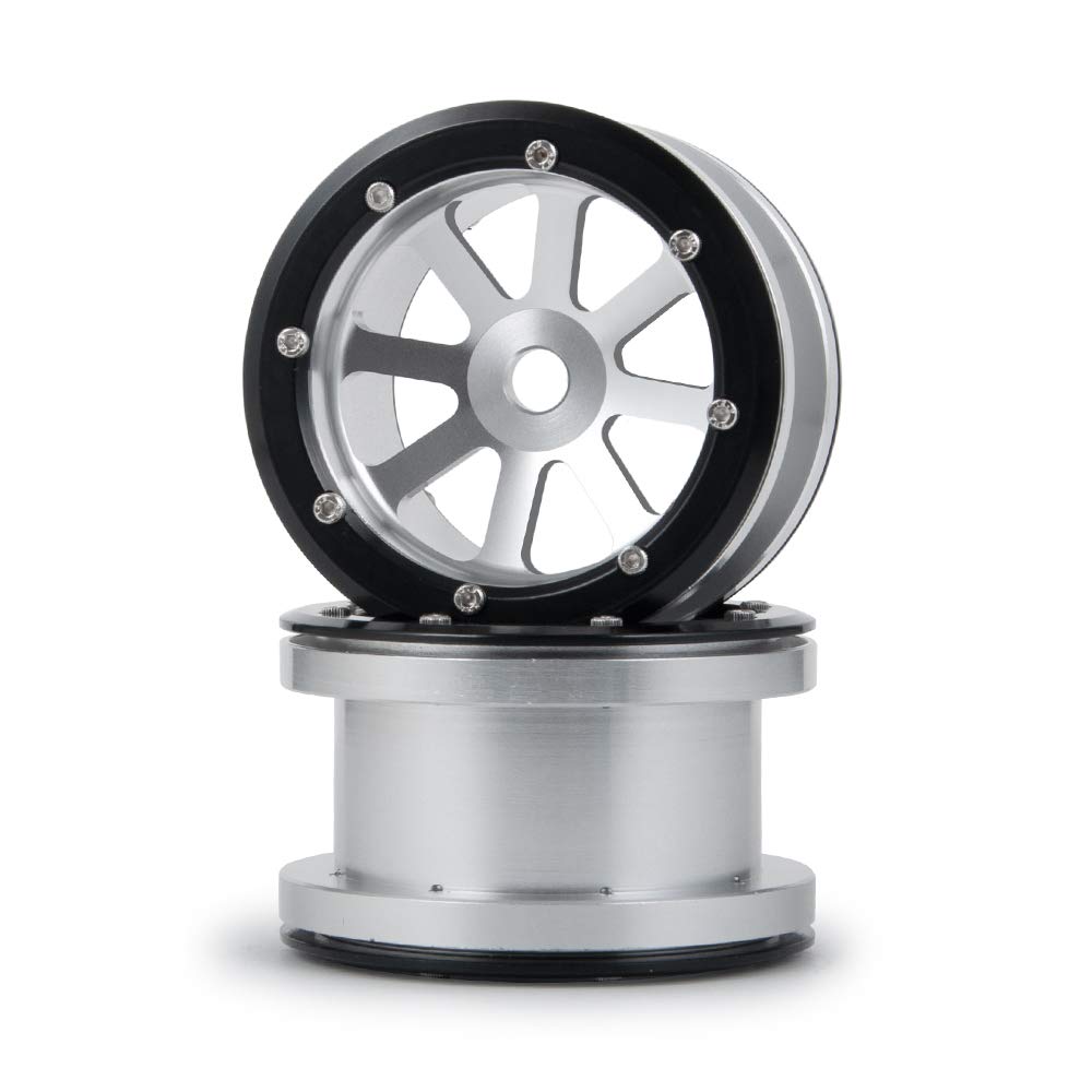 4Pcs 1/10 Rc Alloy 2.2'' Beadlock Wheel Rim For Axial Wraith Rr10 Scx10 Ii Trx4