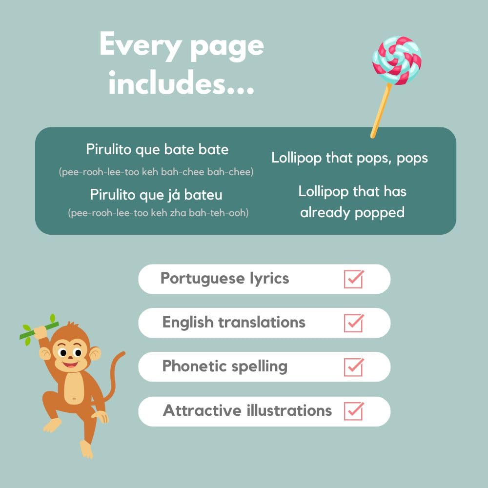 I Love To Sing In Portuguese: Brazilian Nursery Rhymes, Musical Baby Sound Books For Toddlers 1-3, Portuguese Baby Books, Brazil